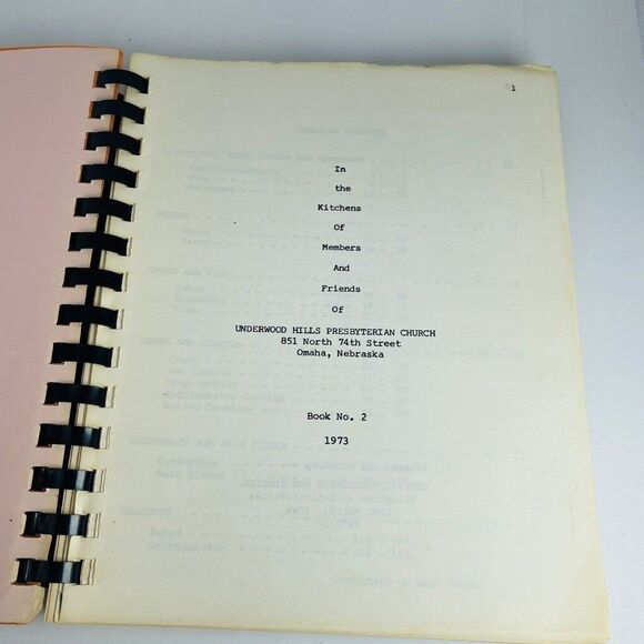 What's Cookin Spiral Cookbook Underwood Hills Presbyterian Church Omaha NE 1973 - Picture 8 of 12